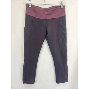 Lululemon Run Full Tilt Crop Leggings Black Size 6